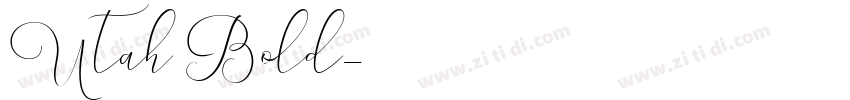 Utah Bold字体转换